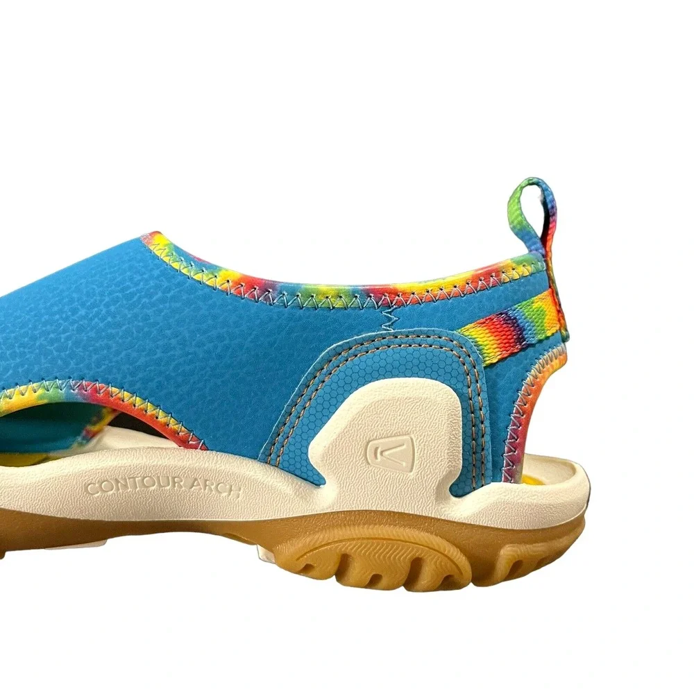 KEEN Youth Girls Sport Outdoor‎ Sandals Size 4 Blue- Tie Dye Adjustable Washable